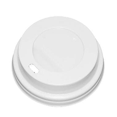 Plastlock Ø80 Mm Vit Biologiskt Nedbrytbart För Kaffemugg 100 St.