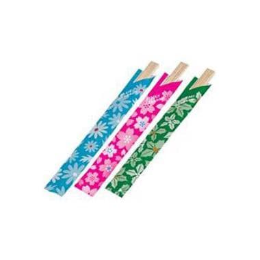 Spisepinne 2-pack 202 Mm Trä Mixed Flowers Förpackning 100 Par.