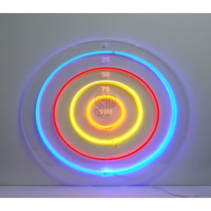 Darttavla Neon 45x45cm