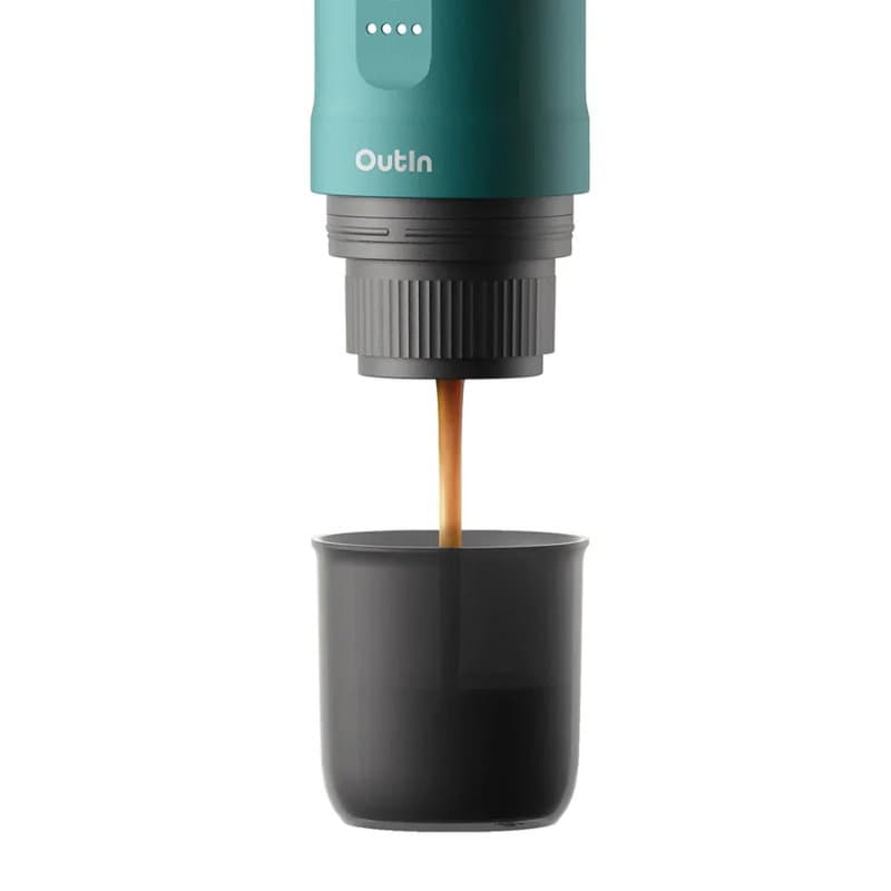 Outin Nano Bærbar Espressomaskine - Lyseblå
