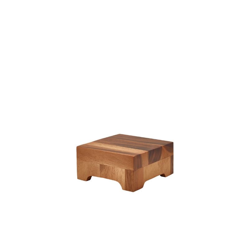Genware Acacia Wood Displayblock 21 x 10 Cm