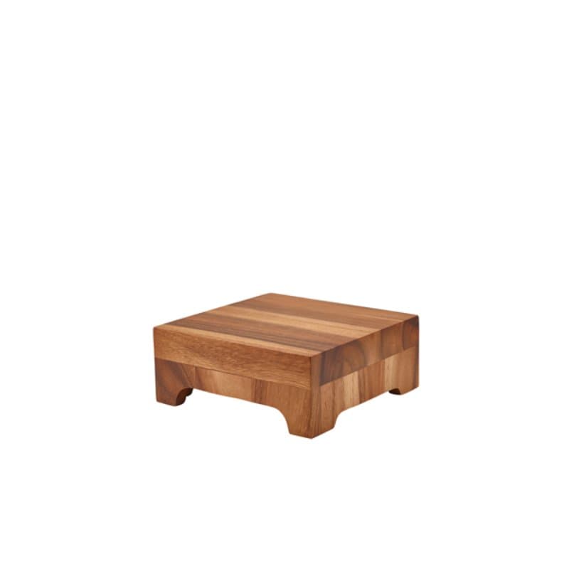 Genware Acacia Wood Displayblock 25 x 10 Cm