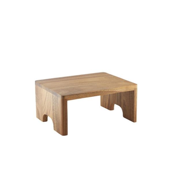 Genware Akacietræ Buffet Riser Gn 1/4 10cm (H)