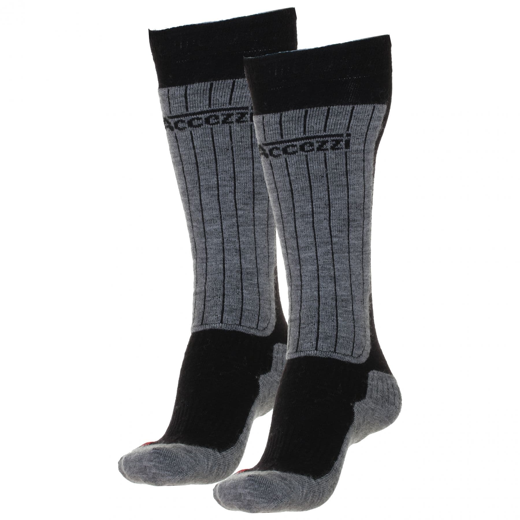 Accezzi Merino 80 Skidstrumpor, 2 par, Svart