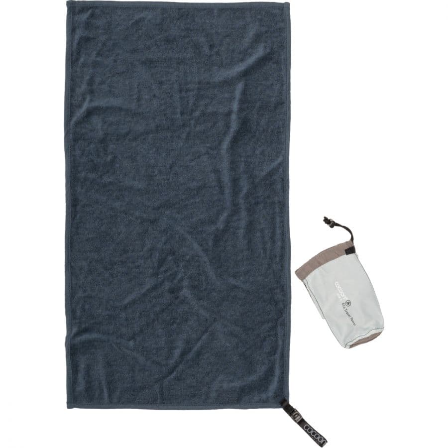 Cocoon Eco Travel Towel, Lyocell handduk, djuphavsblå