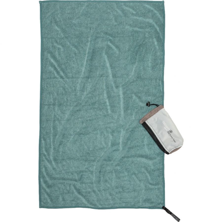 Cocoon Eco Travel Towel, Lyocell handduk, nilegrön
