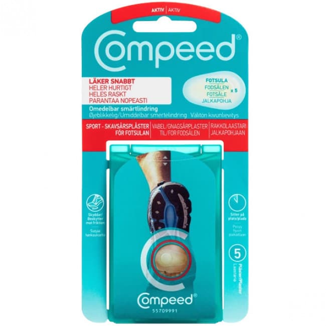Compeed Sport Fotsula, Skavsårsplåster, 5 stk