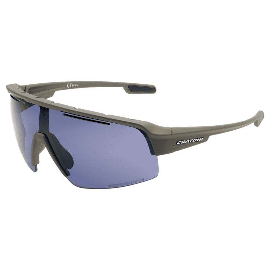 Cratoni C-Matic Color+ Lifestyle Grey Blue W/O Mirror, solglasögon, kaffe