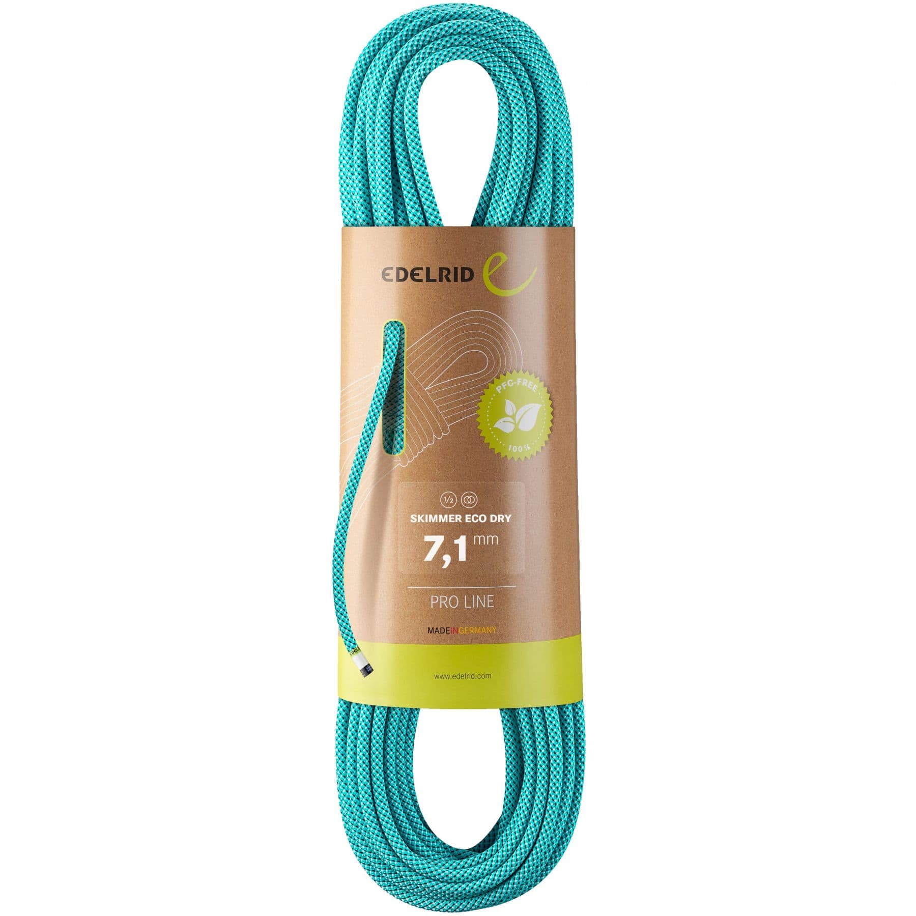 Edelrid Skimmer Eco Dry 7,1mm, klätterrep, blå