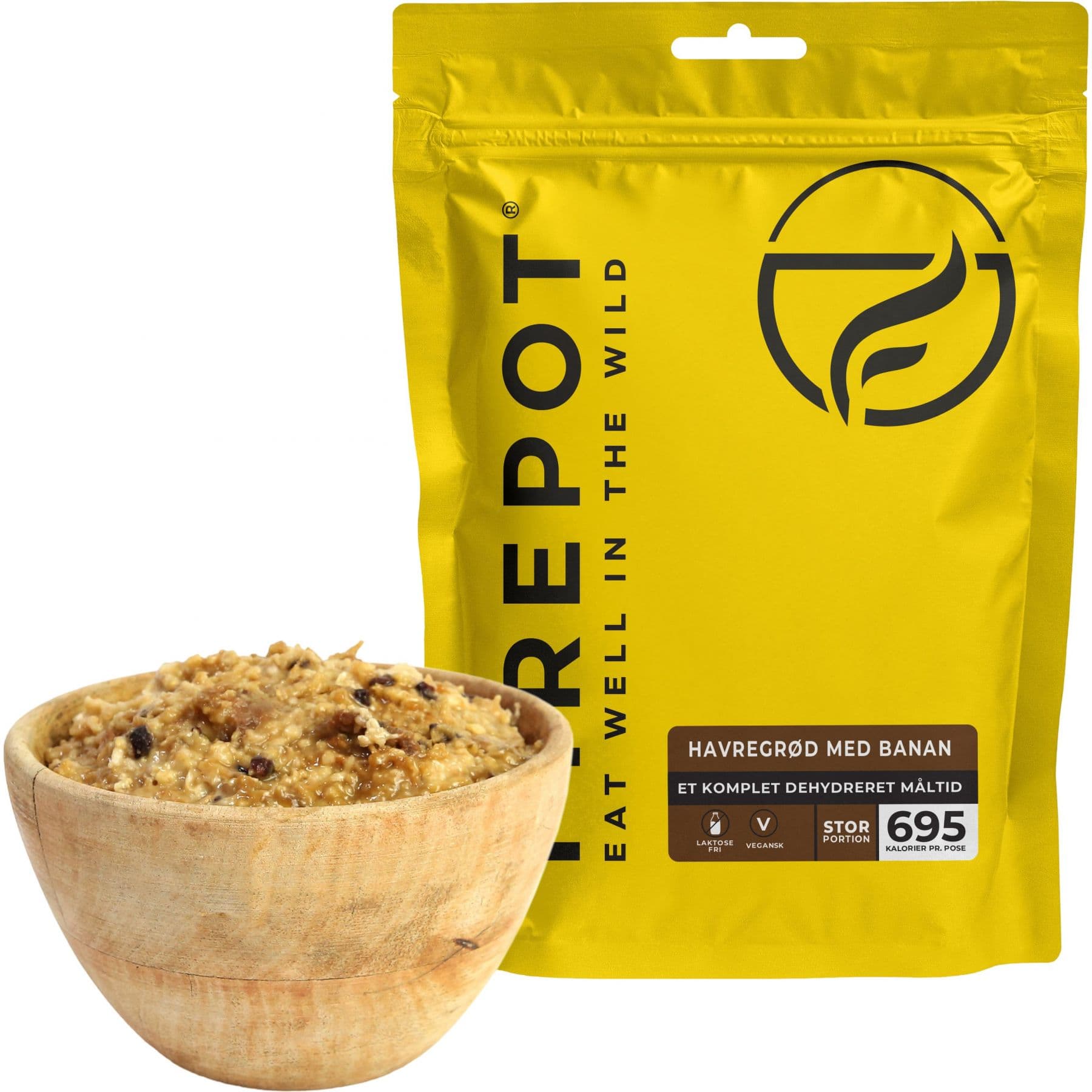 Firepot Havregröt med Banan, frystorkad mat, XL