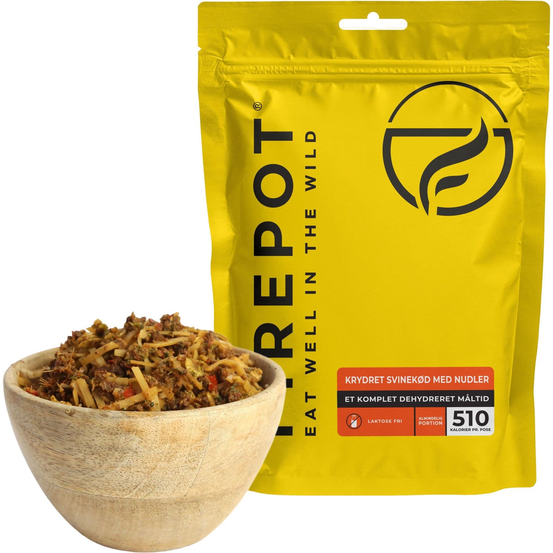 Firepot Kryddat Fläskkött med Nudlar, frystorkad mat, Reg