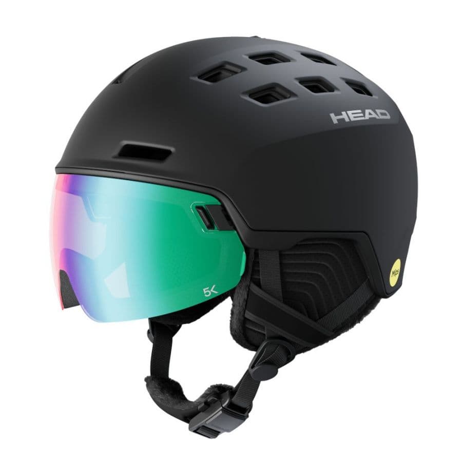 Head Radar 5K Photo MIPS, Skidhjälm med Visir, Svart
