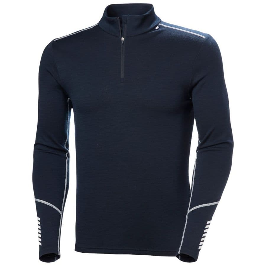 Helly Hansen Lifa Merino Midweight 1/2 Zip, Herr, Navy