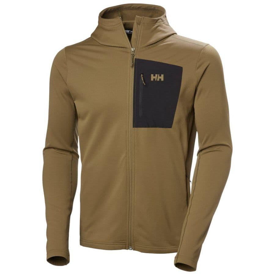 Helly Hansen Versalite Hooded, Fleecejacka, Herr, Brun