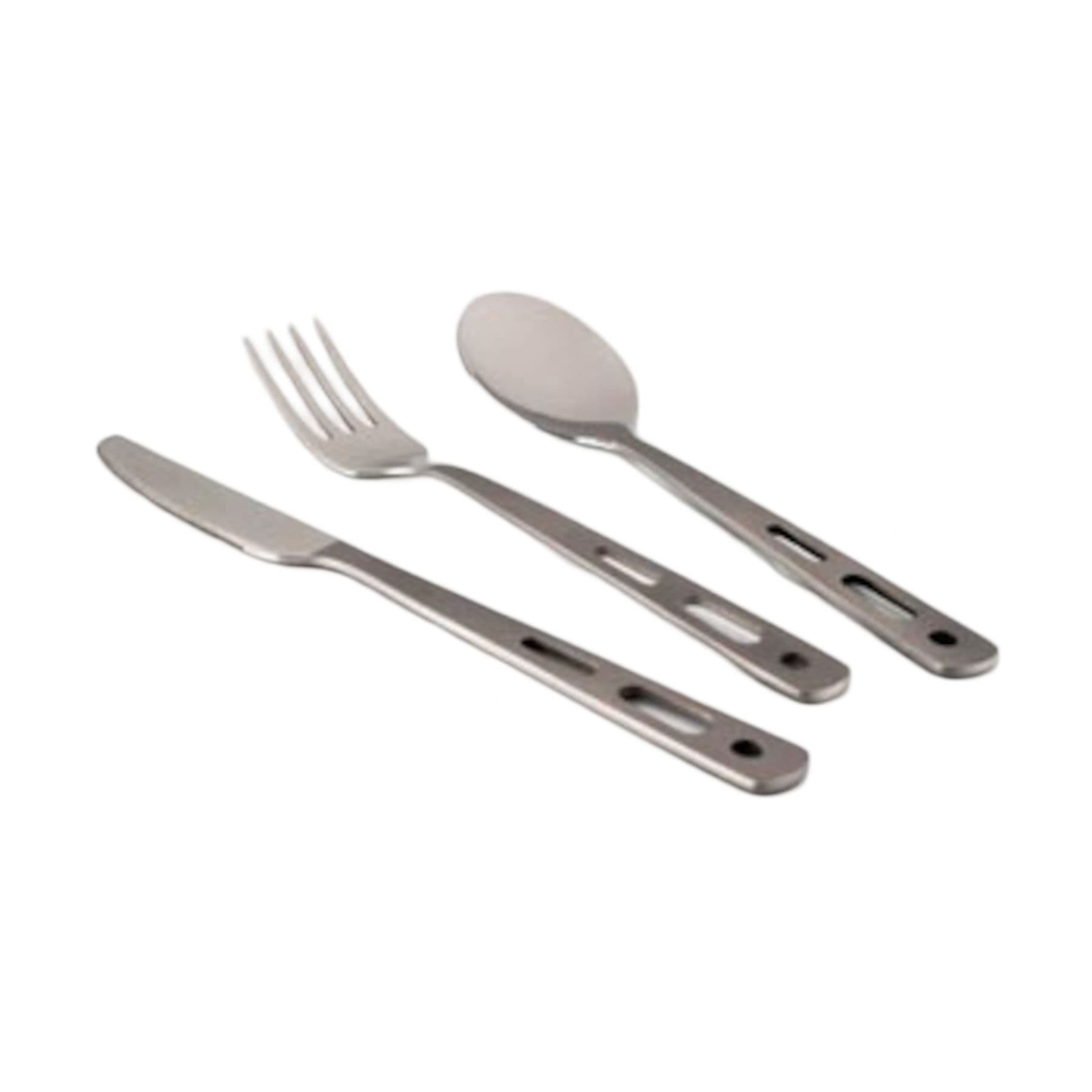 Lifeventure Stainless Steel Basic Bestickset, unisex, silver.