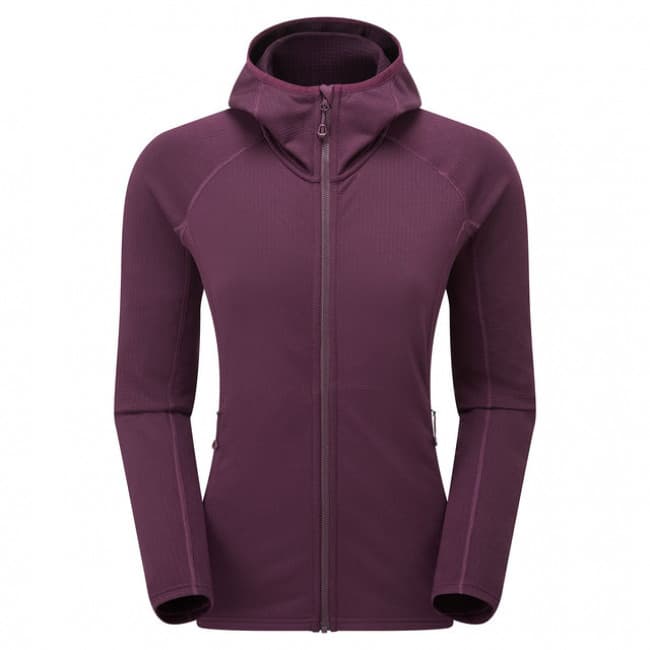 Montane F Protium Hoodie, fleecetröja, dam, mörklila