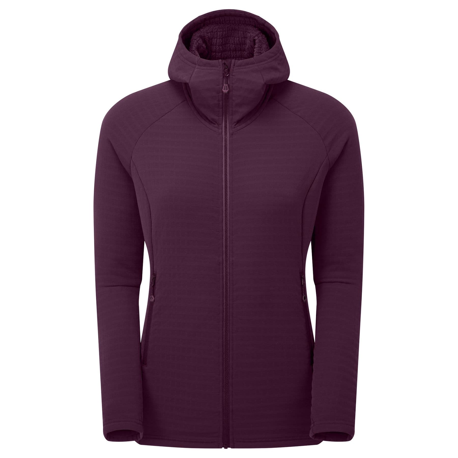 Montane F Protium Xt Hoodie, fleecetröja, dam, mörklila