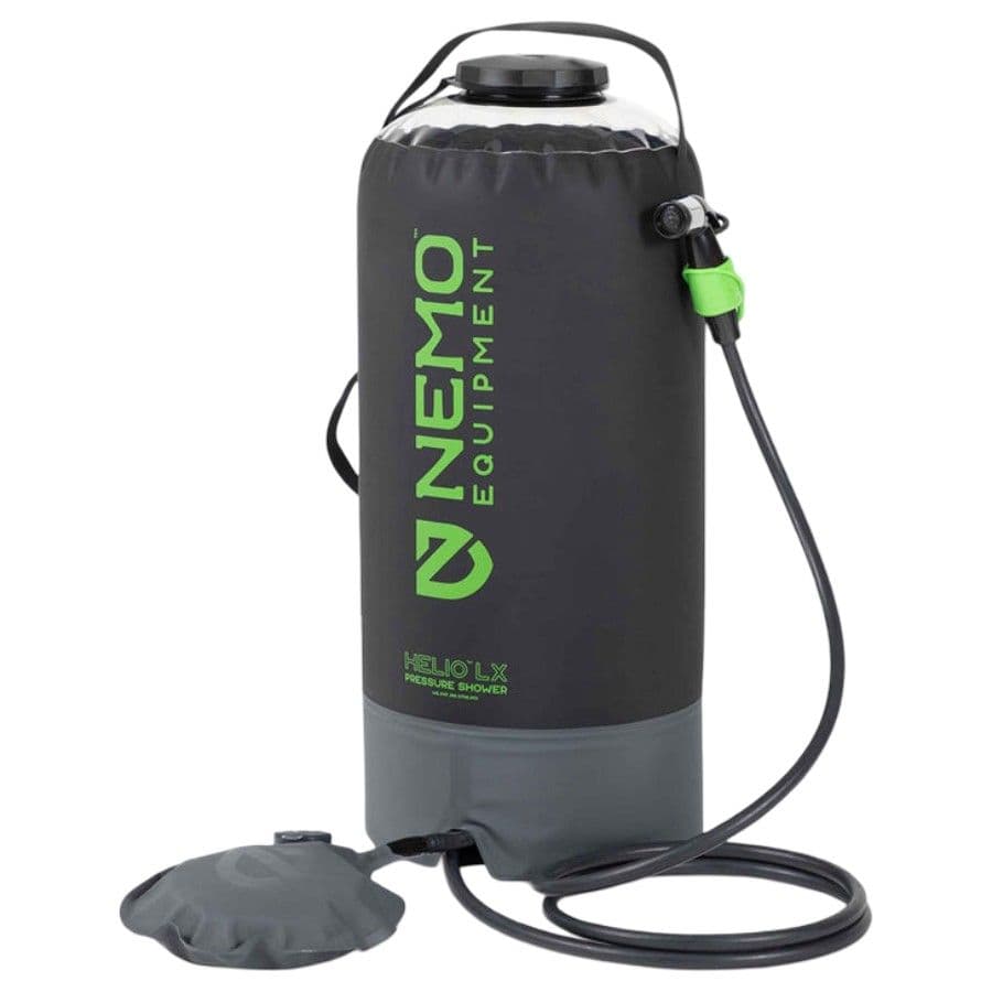 Nemo Helio LX Pressure Shower, svart/grön