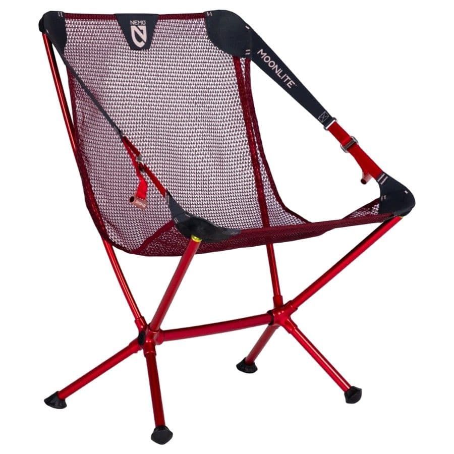 Nemo Moonlite Reclining Camp Chair, campingstol, röd