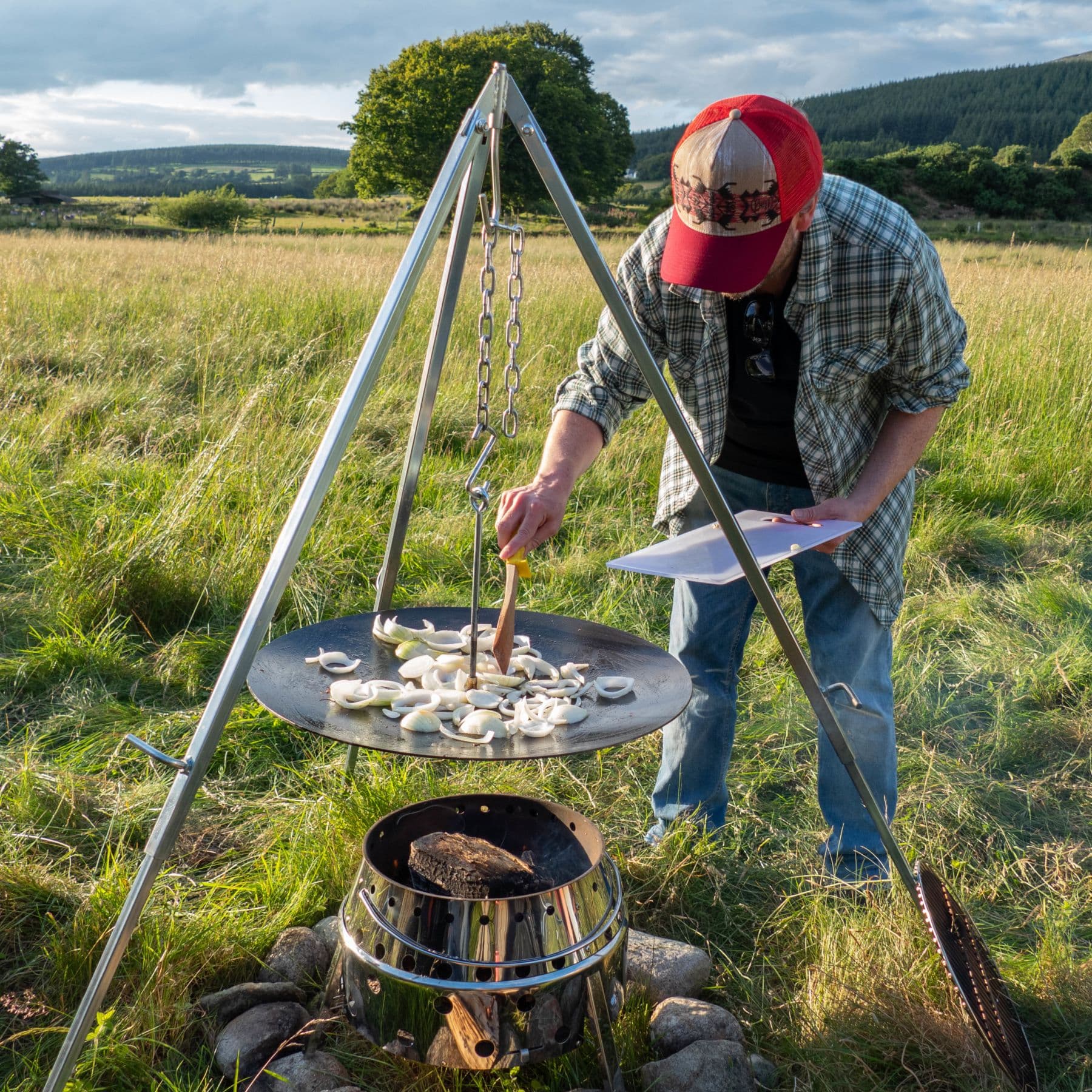 Petromax Hanging grill tray for tripod, hängande grillbricka