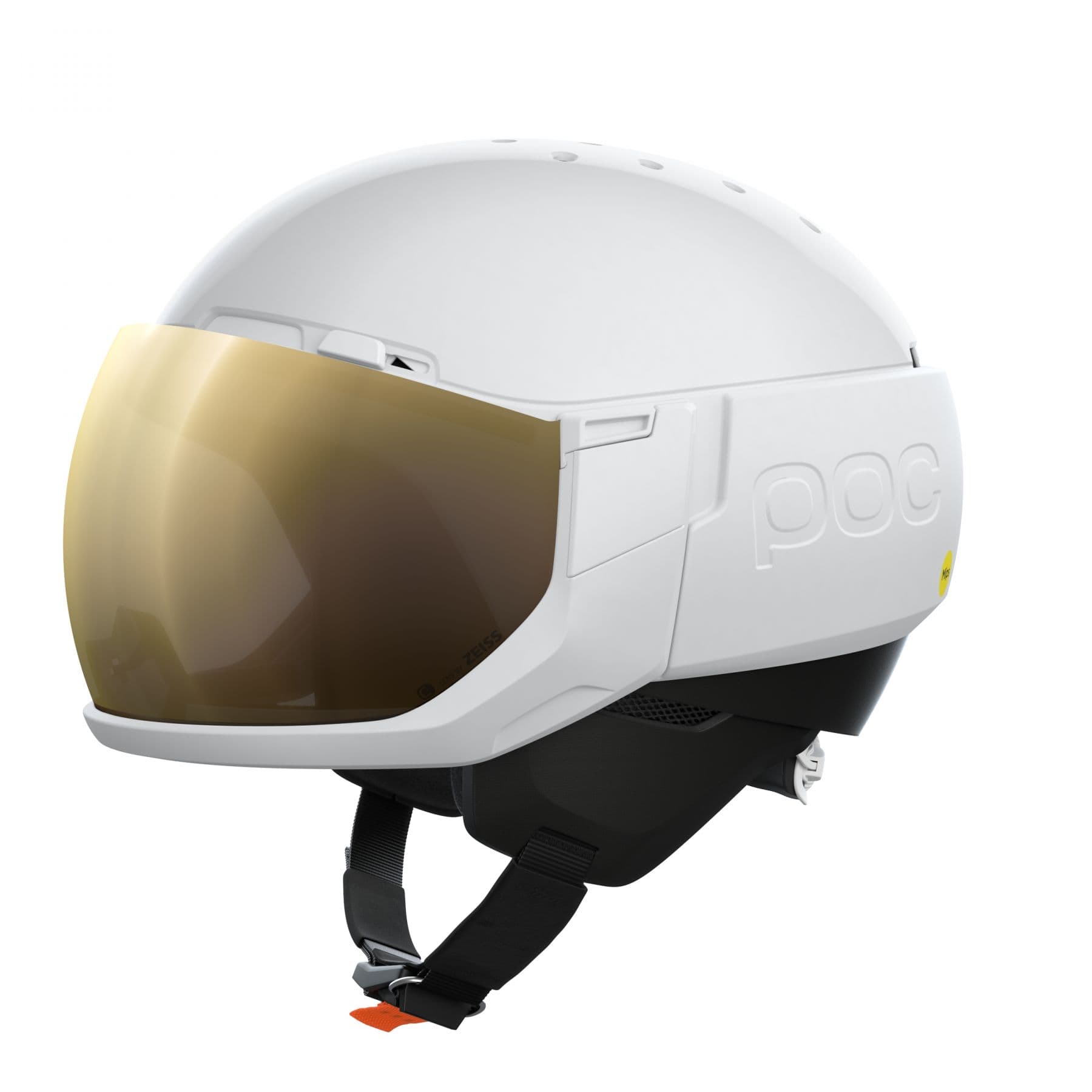 POC Levator MIPS, Skidhjälm med visir, Hydrogen White
