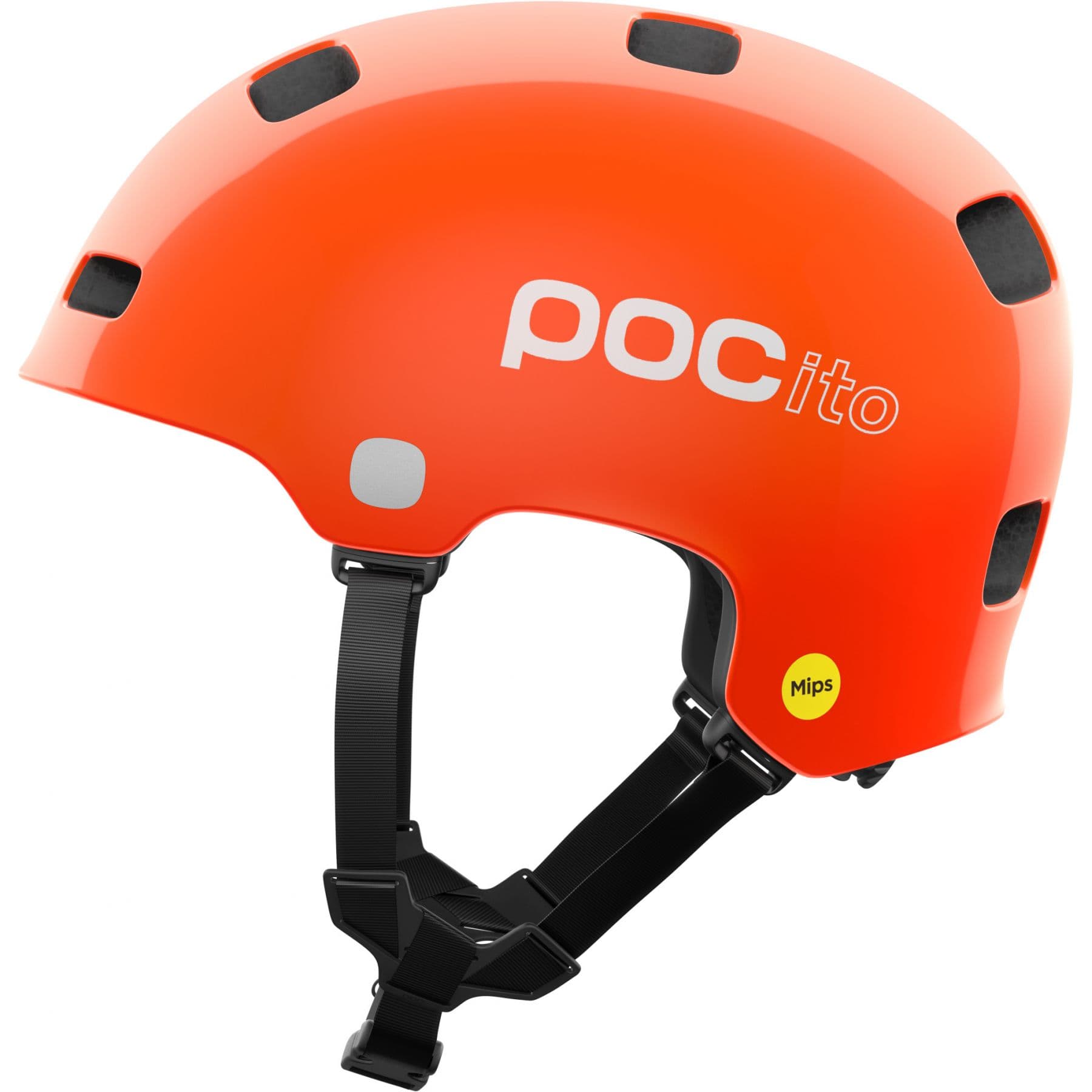 POCito Crane MIPS, Cykelhjälm, Junior, Fluorescent Orange