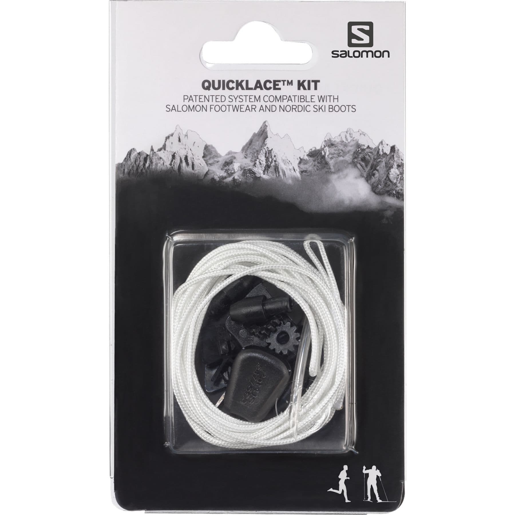 Salomon Quicklace Kit, Skosnören, Vit