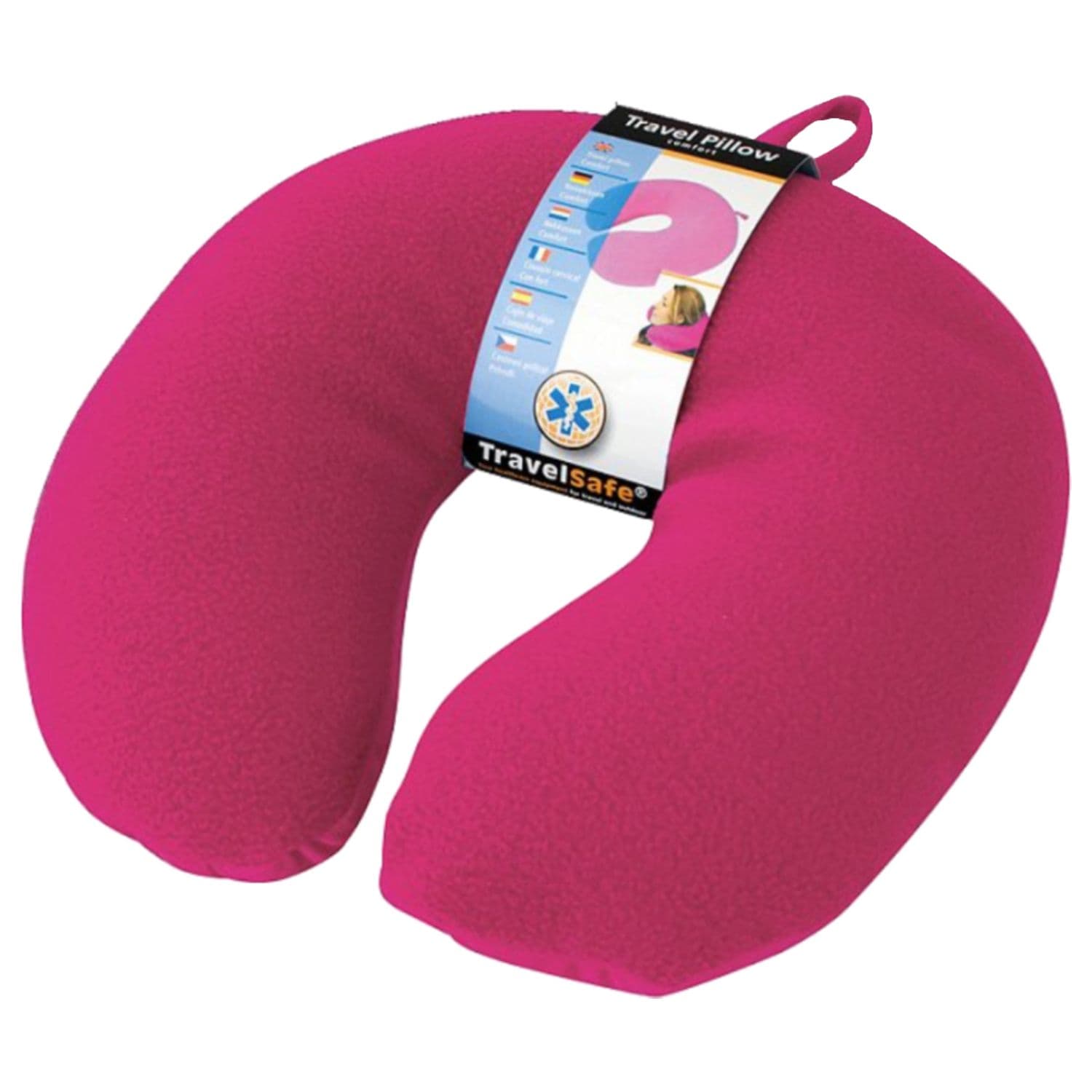 TravelSafe Resekudde fleece/spandex, rosa
