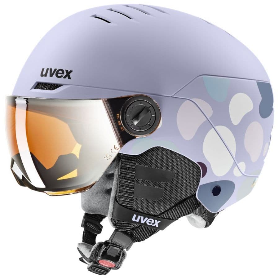 Uvex Rock JR Visor, Skidhj�lm med Visir, Junior, Lila