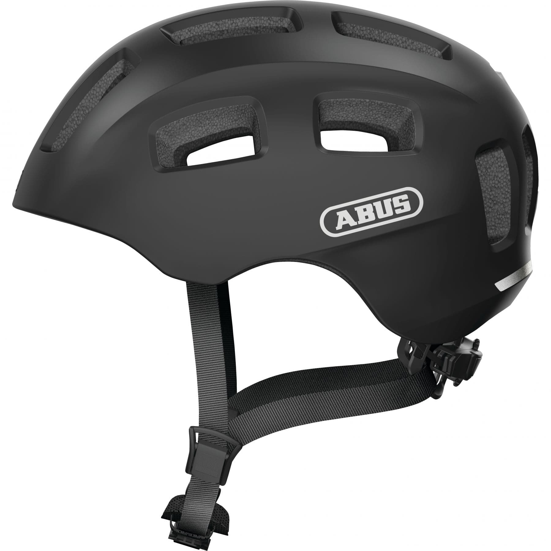 Abus Youn-I 2.0, Cykelhjälm, Junior, Matt Svart
