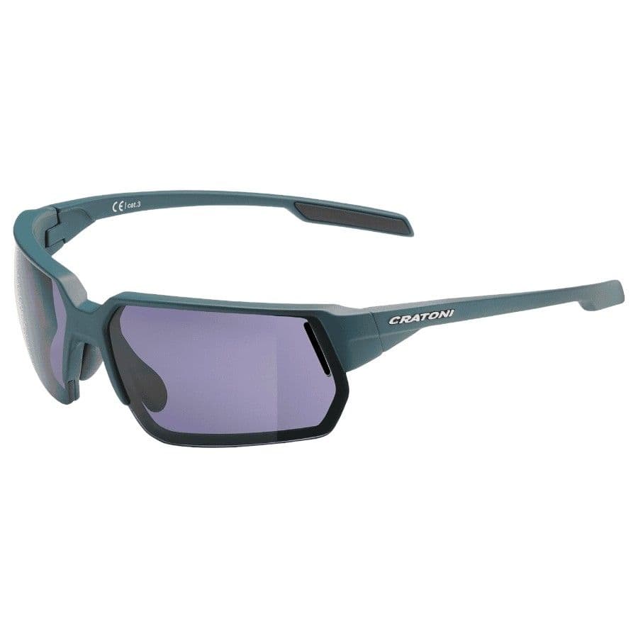 Cratoni C-Lite Color+ Lifestyle Grey Blue W/O Mirror, solglasögon, matt blå