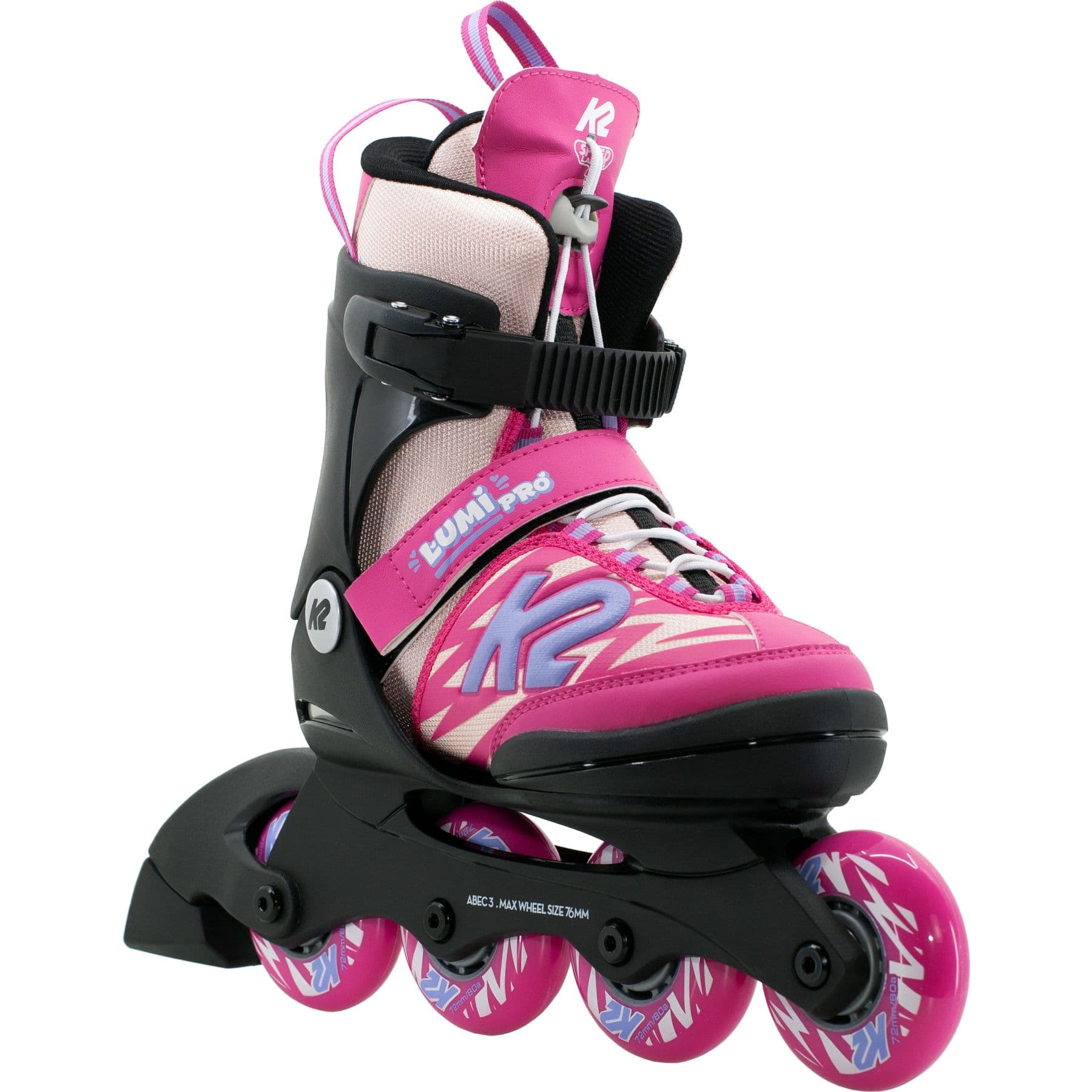 K2 Lumi Pro, Inlineskridskor, Junior, Rosa/Blå
