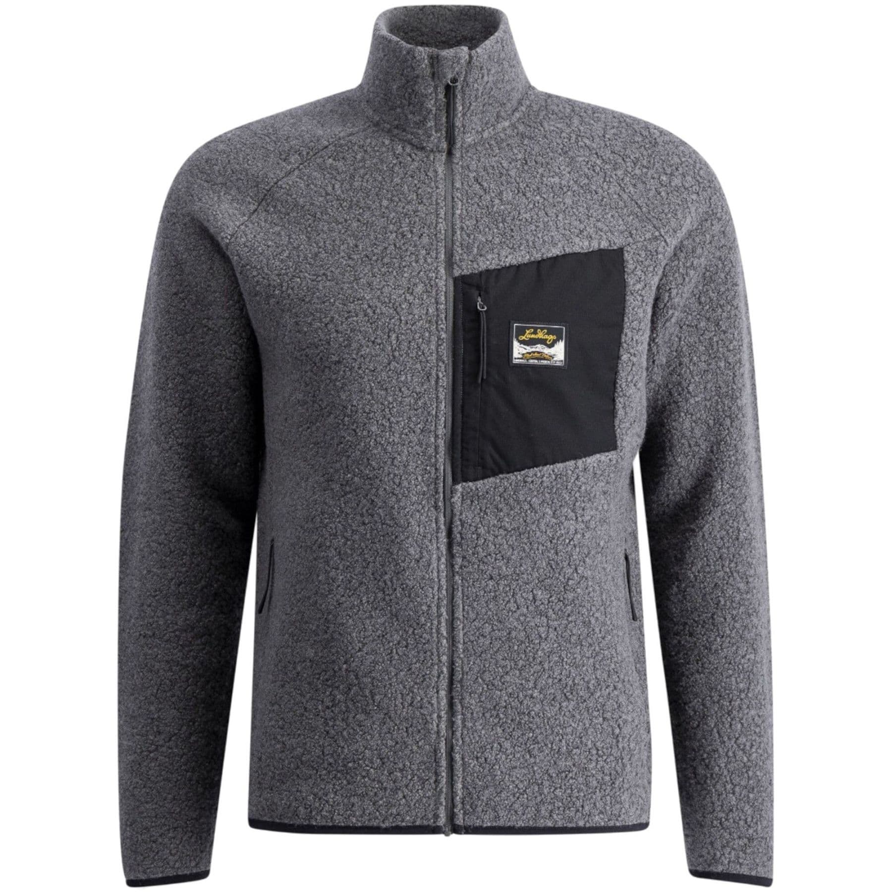 Lundhags Flok Wool Ms Pile, mellanlager, herr, grå