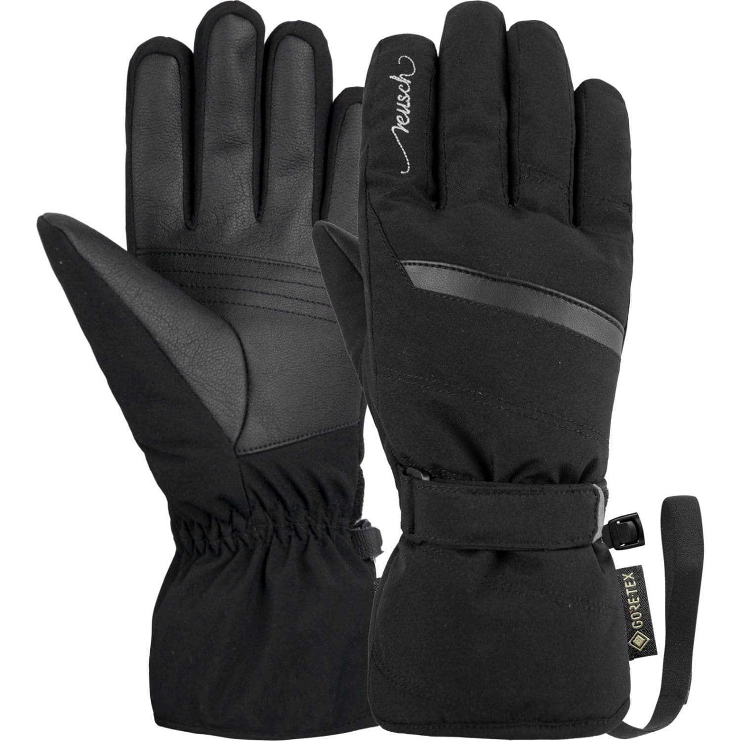 Reusch Sandy, Skidhandskar, Dam, Svart/Silver