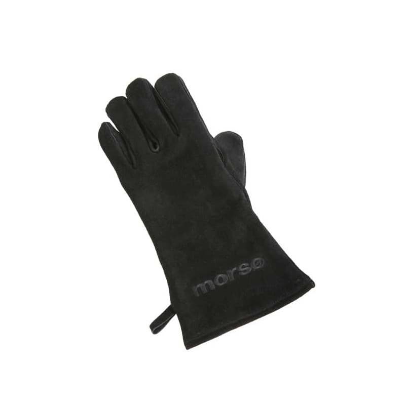 Grillhandske og Pejsehandske i Sort Ruskind til Venstre Hånd fra by Brorson