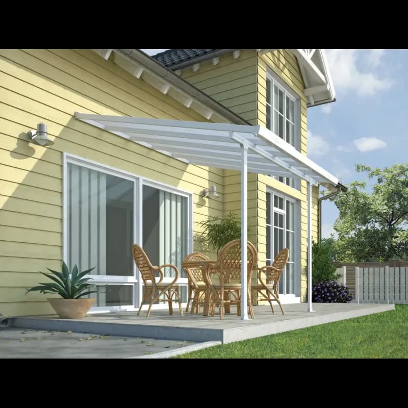 Palram - Canopia Feria terrasseoverdækning 9 m2, hvid - 540-026