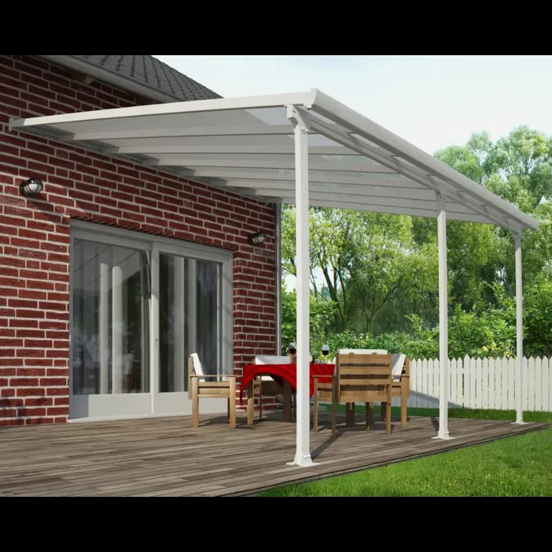 Palram - Canopia Feria terrasseoverdækning 4x4,2 m, hvid - 540-032