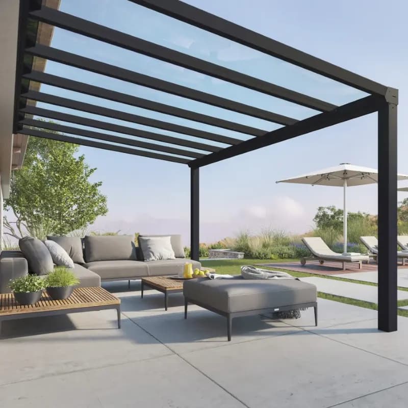 Palram - Canopia STOCKHOLM terrasseoverdækning 3,4x5,2m antracitgrå - 540-122