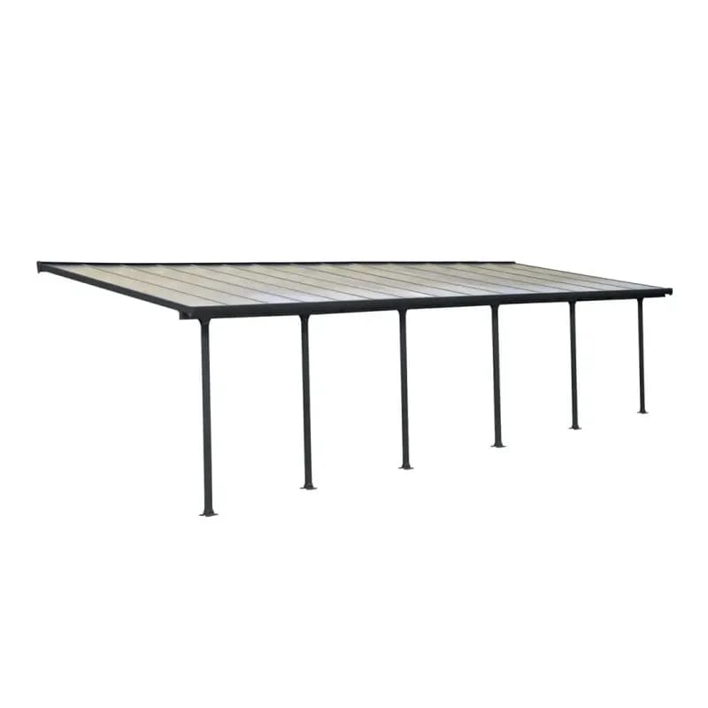 Palram - Canopia Feria terrasseoverdækning sampak 25,1 m2, antracitgrå - 540-060
