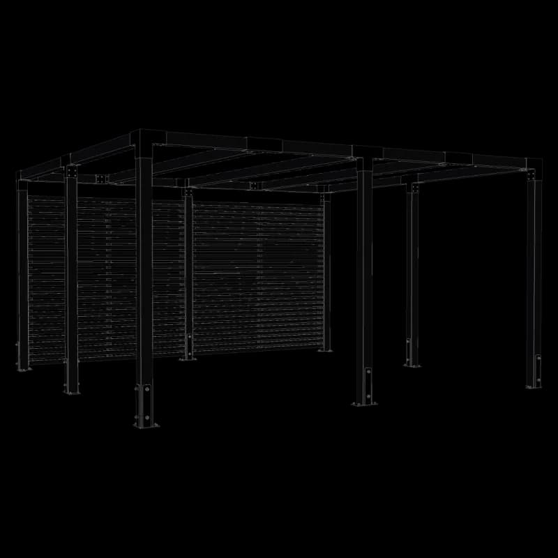 Plus Cubic Pergola inkl. Tokyo hegn - 387x387 x217 - 179097-15