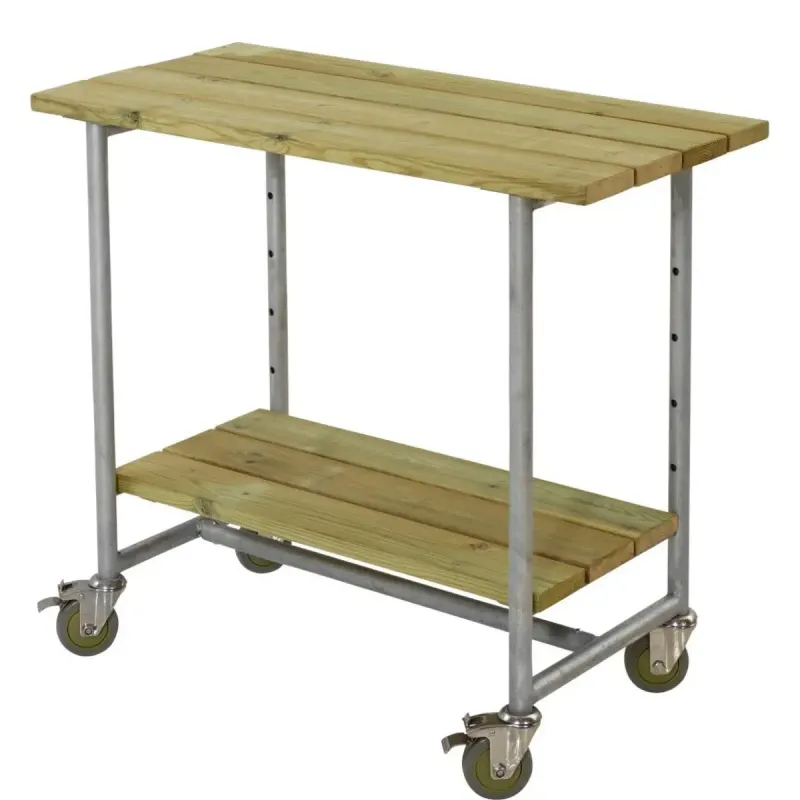 Plus Urban Picnic grillbord m/1 hylde og hjul trykimpr�gneret 179540-1