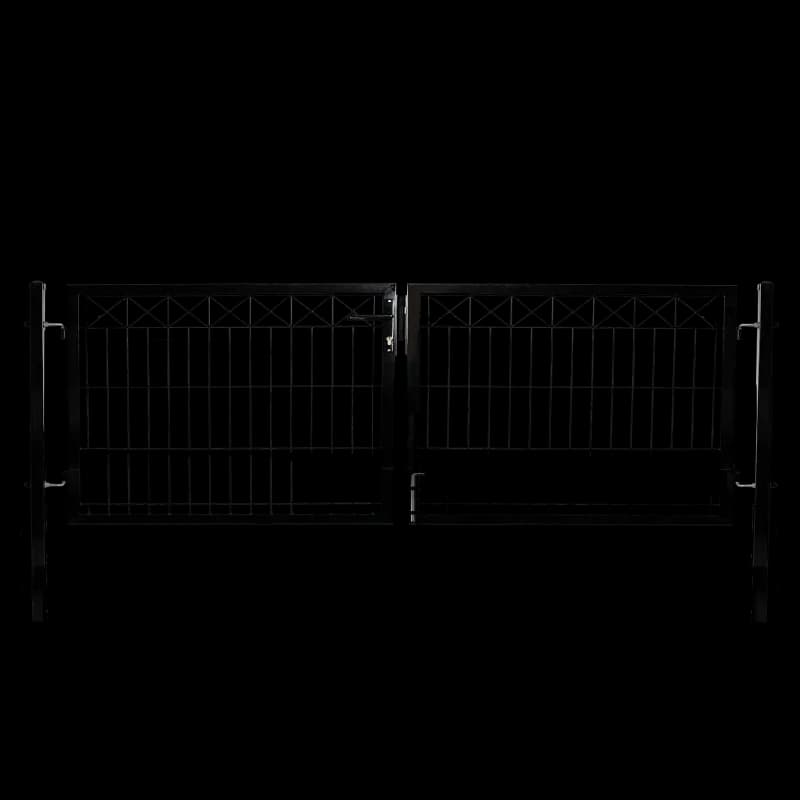 Dobbeltlåge for panelhegn med Deko "X" 300 cm.