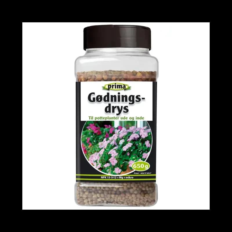 Prima Gødningsdrys 650g Npk 15-3-12+1mg