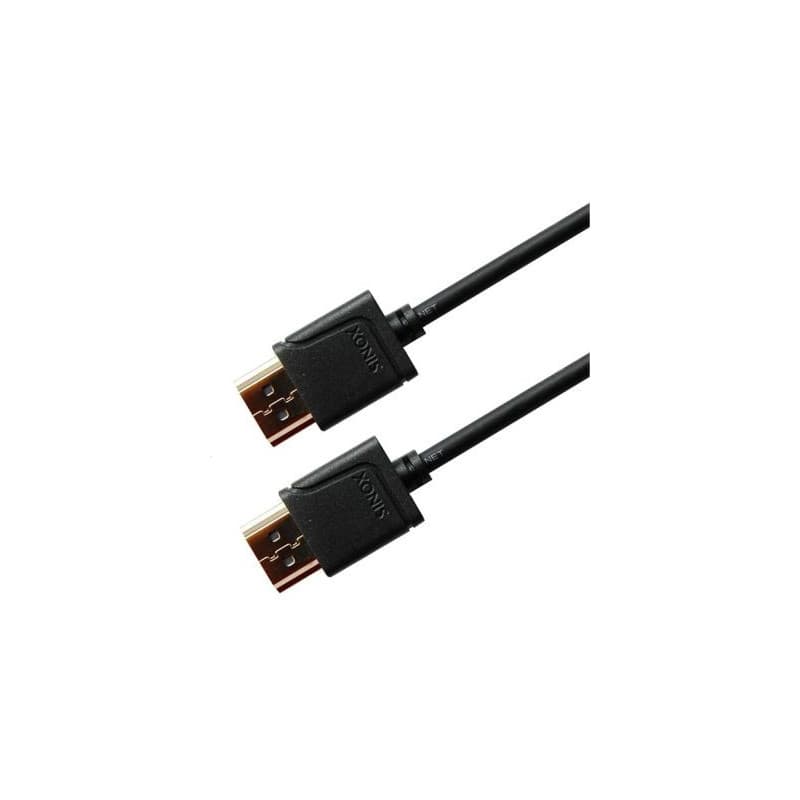 Sinox Ultra tyndt High Speed HDMIâ„¢ Kabel med Ethernet - 3m, sort