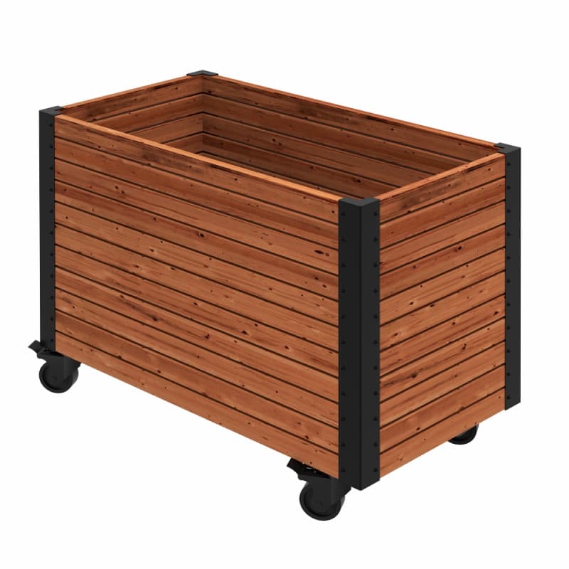 Plus Cubic Living plantekasse m/hjul - ThermoWood® - 87×47×65,5 cm - 18354-4