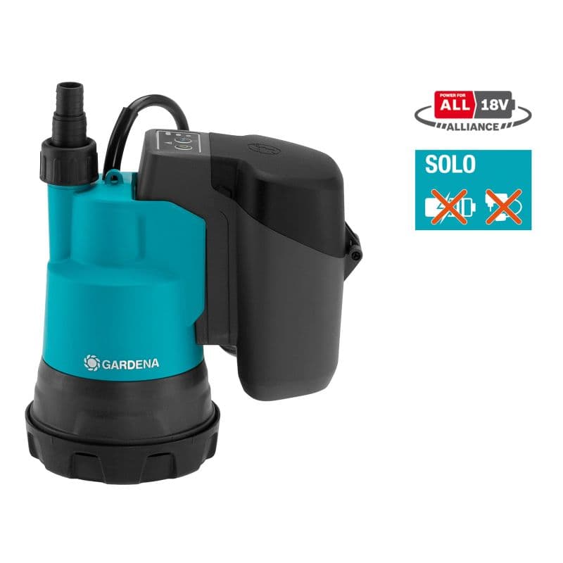 Gardena Batteridrevet dykpumpe 2000/2 18V til rent vand, solo - 14600-55
