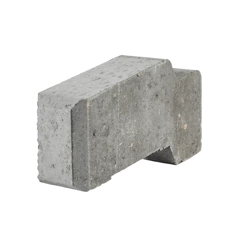IBF Danblokke ½-blok Grå - 17x12,5x33cm