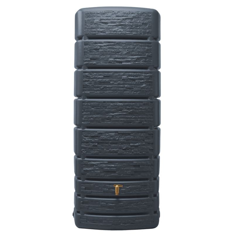 Garantia Slim Stone Regnvandsbeh. 500l Grå Granit Med Plasthane