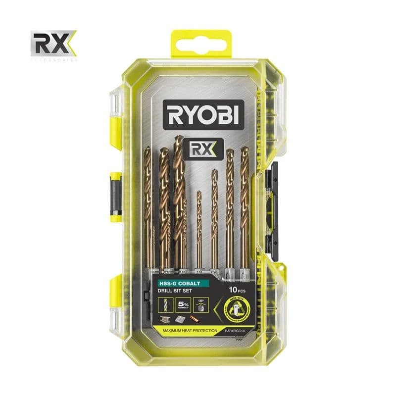 Ryobi RX HSS-G Koboltborsæt - 10 dele - RARXHGC10