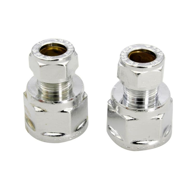 Monteringss�t/klemring Armatur Slange/kobberr�r ½"X10 Mm Krom
